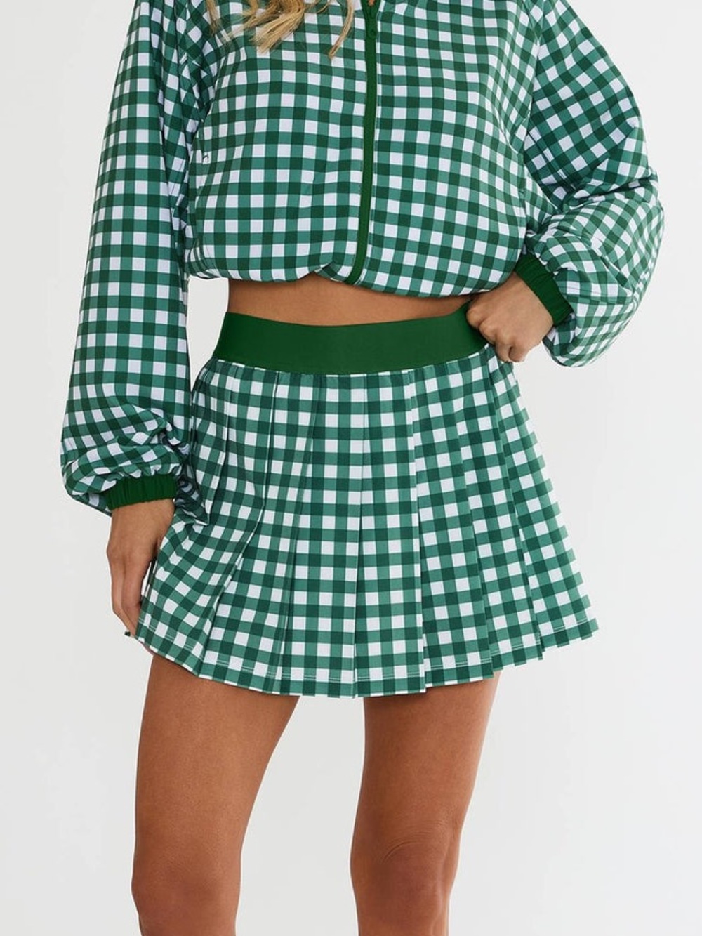 Beach Riot Irina Skirt Fairway Check NWT